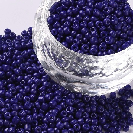 Baking Paint Glass Seed Beads SEED-US0003-2mm-K6-1