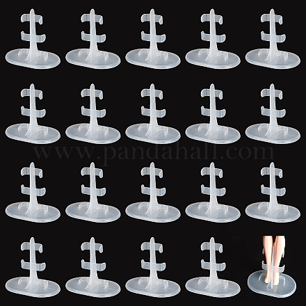 Ph pandahall 20 pièces figure stands présentoir réglable barbie stands figurines claires support debout modèle support cadre pour figurines modèle 3.1x2x2.9 AJEW-WH0312-71-1