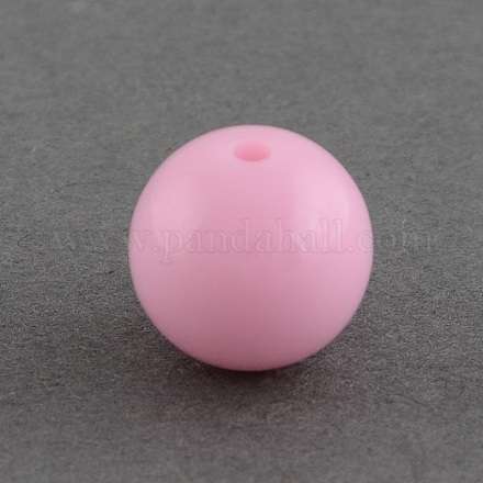 Perles de boule en acrylique solide bubblegum chunky X-SACR-R835-8mm-11-1