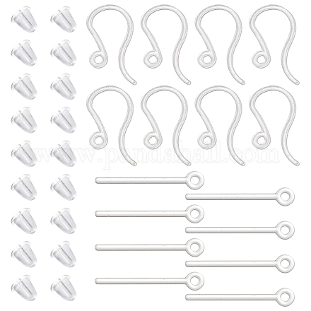 Wholesale SUNNYCLUE 1 Box 200Pcs Plastic Earring Hooks