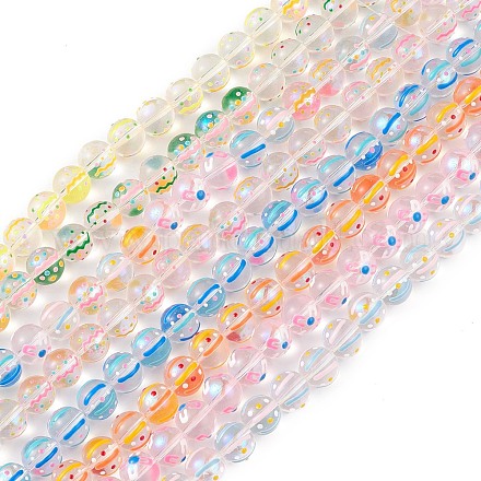 Handgemachte Murano Glas Perlen Stränge LAMP-F029-01-1