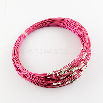 Steel Wire Bracelet Cord DIY Jewelry Making TWIR-R004-20-1