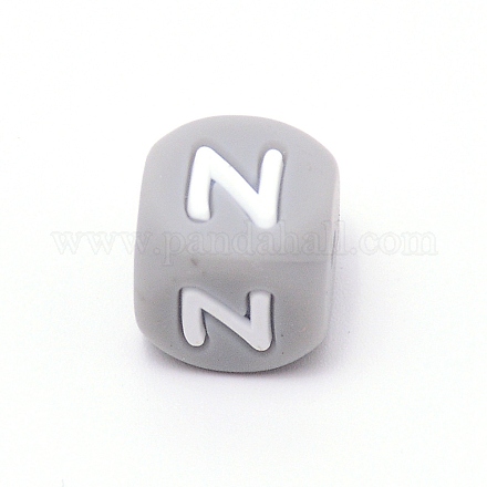 Perline dell'alfabeto in silicone per la realizzazione di braccialetti o collane SIL-TAC001-01A-Z-1