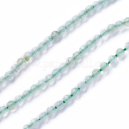 Chapelets de perles en préhnite naturelle G-F619-07-3mm-1