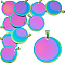 10Pcs Alloy Pendants, Flat Round, 35x1.5mm, Hole: 9x4.5mm