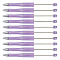 ABS Plastic Ball-Point Pen, Baking Paint Beadable Pen, for DIY Personalized Pen with Jewelry Bead, Plum, 147x11.5mm