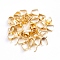 201 Stainless Steel Snap on Bails, Real 18K Gold Plated, 6.5x2.5mm, Inner Size: 6mm, Pin: 0.4mm