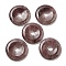Natural Strawberry Quartz Pendants, Donut/Pi Disc Charms, 50x6.5~7.5mm, Hole: 10mm