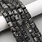 Natural Larvikite Beads Strands, Hexagon Prism, 10~11x9~10mm, Hole: 0.8mm, about 39~40pcs/strand, 15.16''~15.55''(38.5~39.5cm)