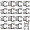 16sets Alloy Buckles, Closure Sewing Fasteners for Garment Accessories, Gunmetal, Buckles: 25~28x16.5x1.5mm, Hole: 4x5mm; Hook: 23x19x8mm, Hole: 4x5mm