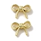 Rack Plating Alloy Beads, Cadmium Free & Nickel Free & Lead Free, Bowknot, Golden, 10x13.5x4.5mm, Hole: 2mm