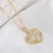 Brass Micro Pave Cubic Zirconia Pendants, Cross, 470mm, Heart: 24mm
