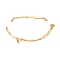 Brass Fitting, Bead Tips, Calotte Ends, Clamshell Knot Cover, for Jewelry Making, Real 18K Gold Plated, 64.5~67.5mm