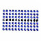 Translucent K9 Glass Cabochons, Flat Back, Oval, Blue, 8x6x3.5mm, about 84pcs/bag