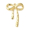 304 Stainless Steel Pendants, Ion Plating(IP), Bowknot, Real 18K Gold Plated, 39x28x2.5mm, Hole: 2mm