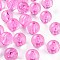 Transparent Acrylic Beads, Round, Pearl Pink, 16x15mm, Hole: 2.8mm