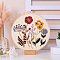 Embroidery Kits, Including Embroidery Cloth & Thread, Needle, Embroidery Frame, Instruction Sheet, Colorful, 300x300mm