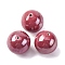 Handmade Polymer Clay Beads, Round, Red, 28.5mm, Hole: 2.2mm