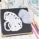 GORGECRAFT 240PCS 20 Styles Junk Journal Kit Decoupage Scrapbook Paper Hand Account Materials-Hollow Frame Series for DIY Art Journaling Journals Planners Collage Album Crafter Gifts AJEW-GF0007-29-6