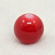 Mixed Color Baking Painted Glass Round Beads DGLA-X0001-2