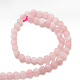 Chapelets de perles en quartz rose mat naturel G-J120-30-10mm-2
