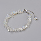 Opalite Chip Beads Anklets AJEW-AN00229-09-1