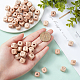 Природных шарики древесины WOOD-WH0112-73B-3