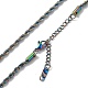 Placage ionique (ip) 304 collier de chaîne de corde en acier inoxydable pour hommes femmes NJEW-K245-023C-2