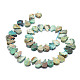 Brins de perles turquoises africaines naturelles (jaspe) G-E569-R04-2