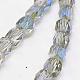 Chapelets de perles en verre électroplaqué EGLA-J041-4mm-H09-3