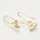 Brass Earring Hooks KK-T027-115G-2