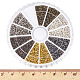 2mm multi farbige Schmuckzubehör runden Messing Rohr Crimp Perlen für Schmuck machen KK-PH0007-01-3