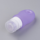 創造的なポータブルシリコンポイントボトリング  シャワーシャンプー化粧品エマルジョン貯蔵ボトル  ライラック  109x49mm  容量：約60ml（2.02液量オンス） X-MRMJ-WH0006-F01-60ml-3