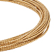 BENECREAT 18 Gauge/1mm Engraved Twist Gold Wire 10m Textured Copper Wire Half Hard Copper Wire for Jewelry Beading Craft Work CWIR-BC0002-11G-1