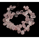 Chapelets de perles en quartz rose naturel X-G505-034-1