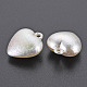 Ciondoli in plastica abs galvanica imitazione perla X-KY-T023-008A-01-3