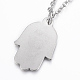 304 Stainless Steel Pendant Necklaces NJEW-H473-07P-2