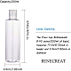 BENECREAT 24 Pack 1oz PET Plastic Bottles Clear Refillable Bottles with Press Disc Flip Cap for Shampoo MRMJ-BC0001-61-2