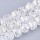Electroplate Glass Beads Strands EGLA-T018-01-C04-1