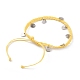 Bracelets de perles tressées en corde de polyester ciré BJEW-JB05762-05-3