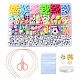 Kit de fabricación de juego de joyería para niños con cuentas y colgantes de colores bonitos diy DIY-LS0004-05-1