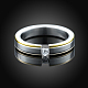 Regali di san valentino anelli da donna in acciaio al titanio con cuore in zirconi cubici RJEW-BB16407-8-6