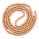 Baking Painted Pearlized Glass Pearl Round Bead Strands HY-Q330-8mm-36A-2
