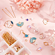 SUNNYCLUE 1 Box DIY 10 Pairs Japanese Enamel Charm Moon Charm Paper Crane Earring Making kit Fan Charms for Jewellery Making Sakura Cat Faceted Glass Beads Glass Ball Charms Adult Women Instruction DIY-SC0019-56-4