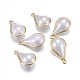 Colgantes de perlas de imitación de plástico abs KK-T039-22G-1