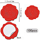 Craspire 100 Uds pegatinas adhesivas de sello de cera de Pascua DIY-CP0010-17A-2