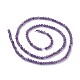 Chapelets de perles en améthyste naturelle G-F619-12-2mm-2