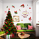 SUPERDANT Christmas Cardinal Wall Decals Red Cardinal Birds Stickers Pine Cones Mistletoe Window Clings Holly Pine Vinyl Wall Art Decor for Showcase Home Decor Christmas Party Supplies DIY-WH0228-465-4