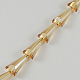 Electroplated Glass Beads Strands EGLA-R014-6-1