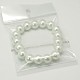 Carnival Jewelry Glass Pearl Stretchy Bracelets BJEW-JB00650-01-3